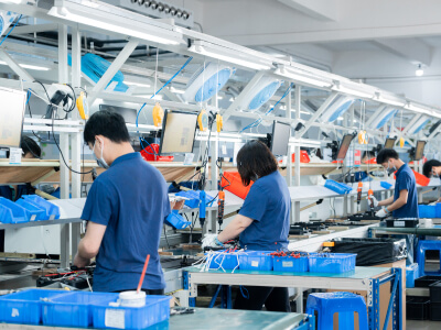 JNOD employees working on the electric water heater 01