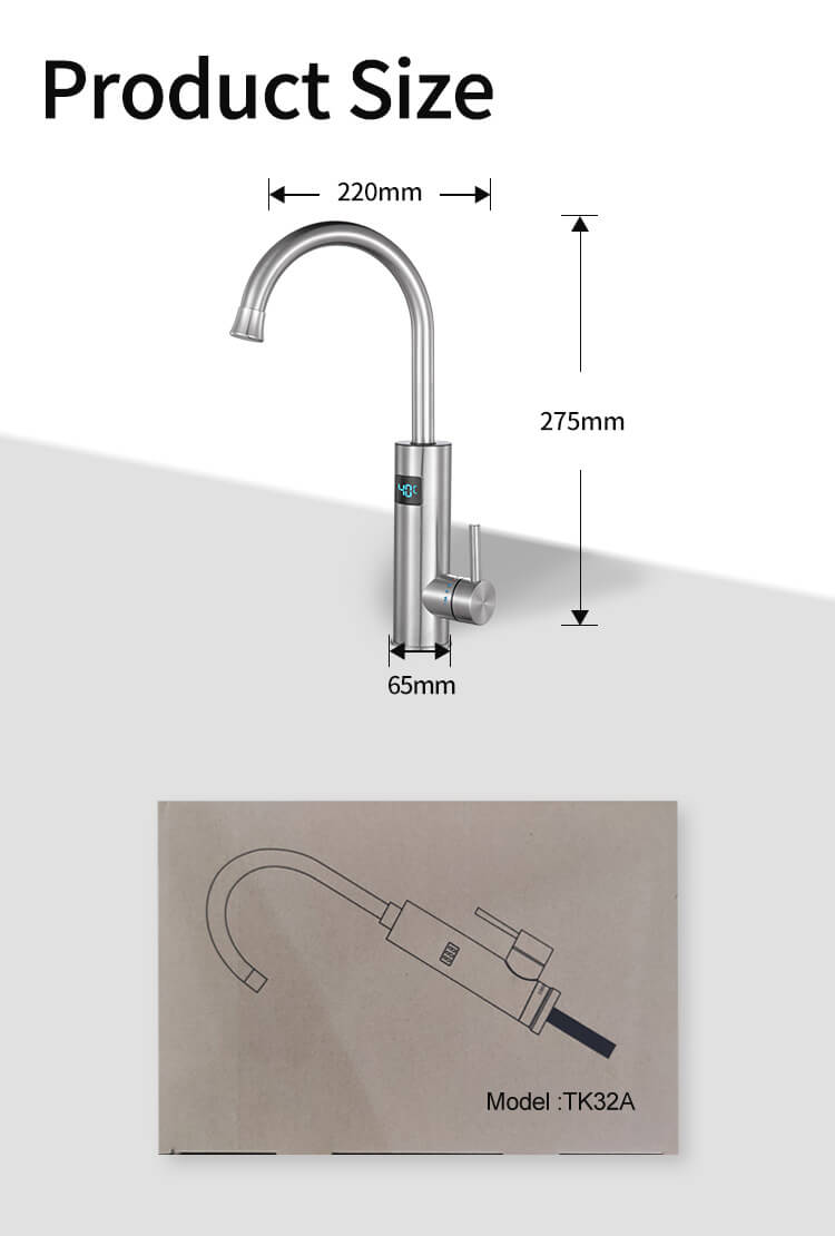 measurement of a JNOD electric water heating tap 01