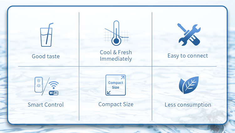 six features of the JNOD water chilling tap solution 01