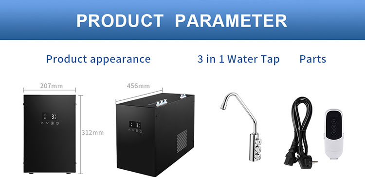 parts of the electric water heating tap 01