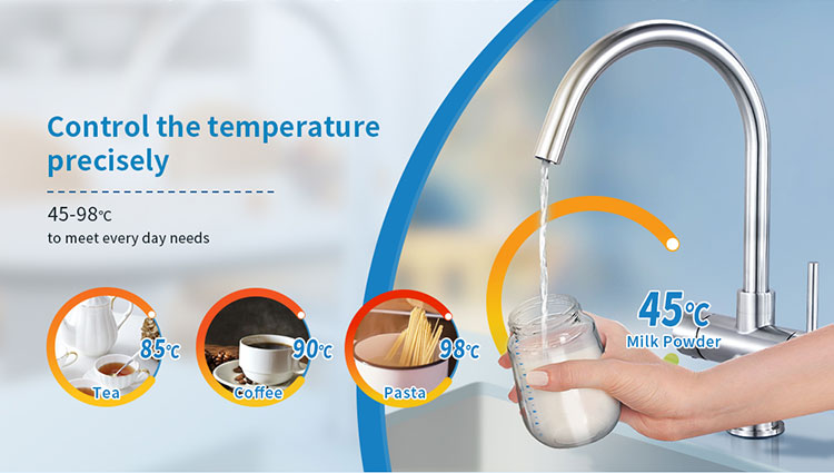 precise temperature control of JNOD water heating tap solution 01