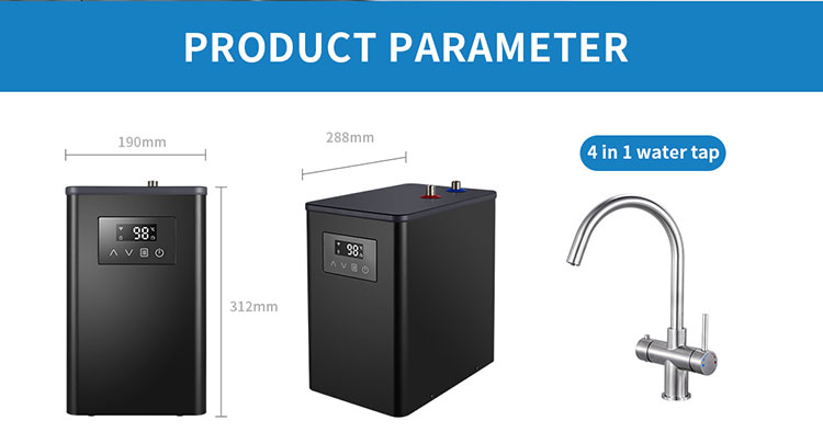 parts of the electric water heating tap 02