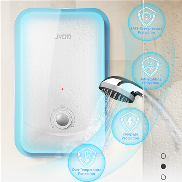 protective features of a JNOD bathroom electric water heater with smart functions 01