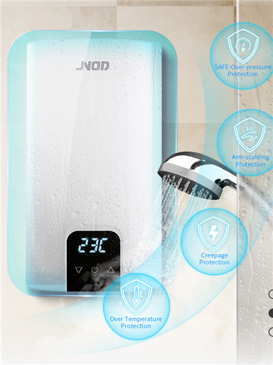 four features of JNOD's electric water heating shower 01
