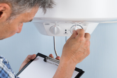 water heater routine check