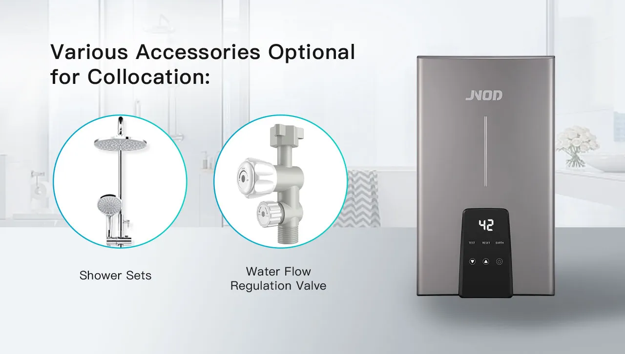 Calentador de agua sin depósito JNOD QA-T con autodetección de fallos e inspección precisa del programa