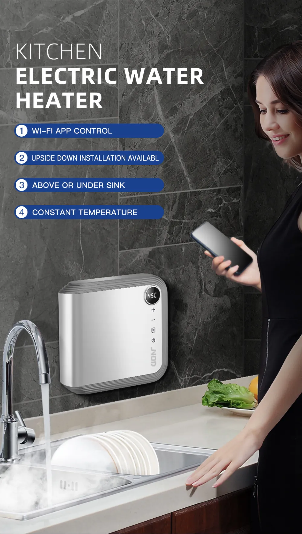 small kitchen water heater 3102