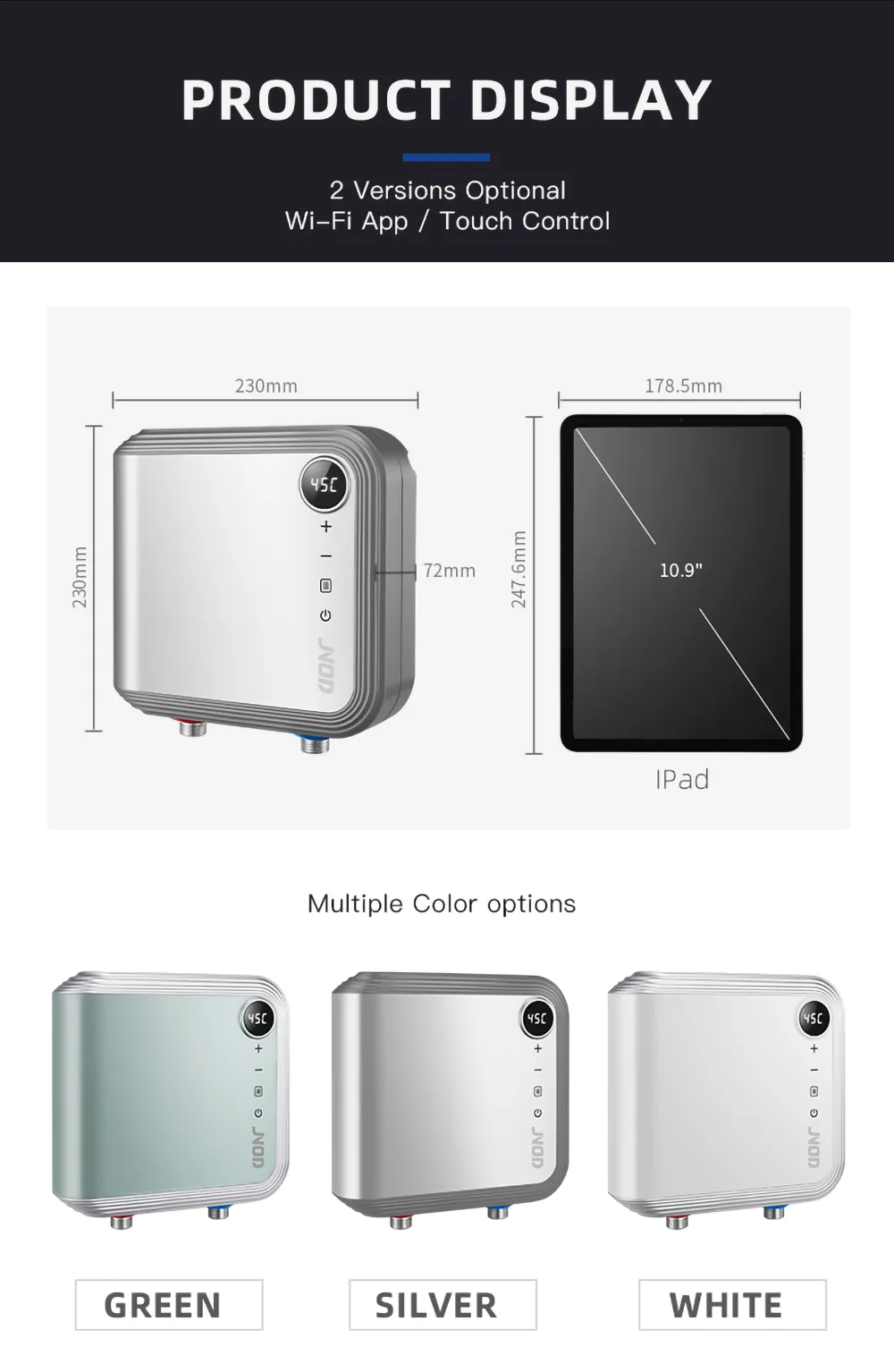 small kitchen water heater 3109