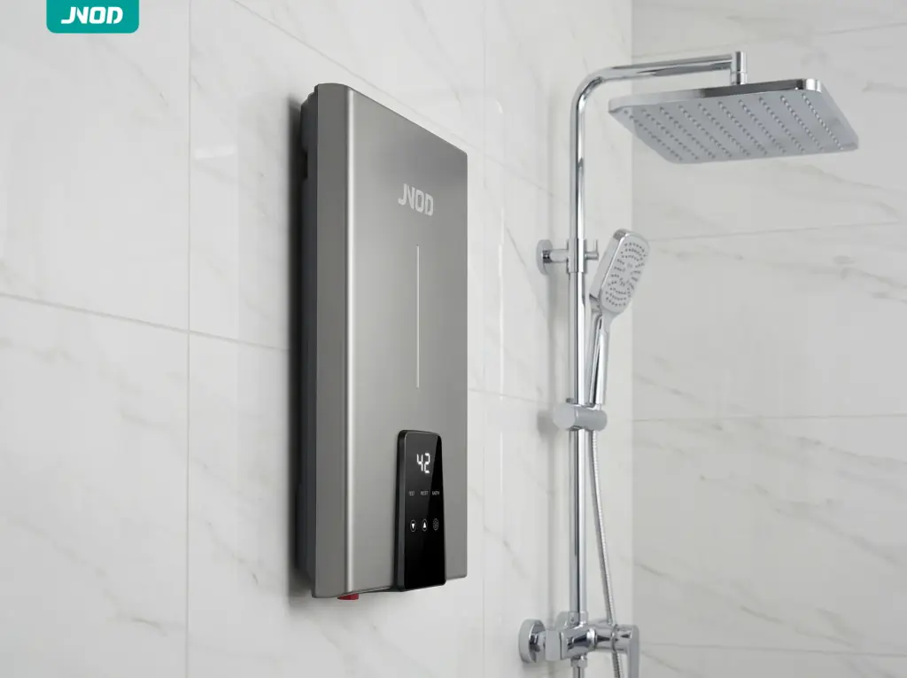 JNOD compact instant electric water heater for tiny home bathroom