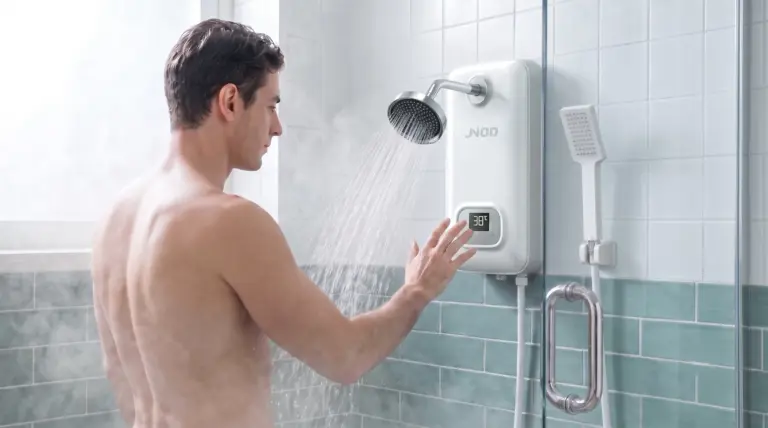 Calentador de agua instantáneo para ducha JNOD, para baja presión de agua
