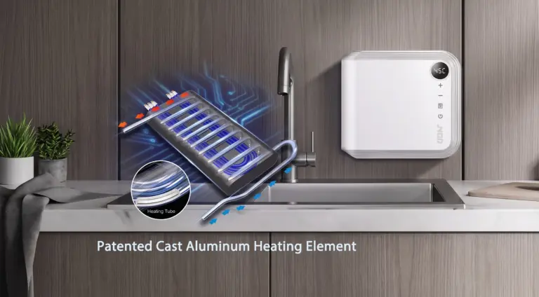 Patented Cast Aluminum Heating Element for JNOD Instant Electric Water Heater